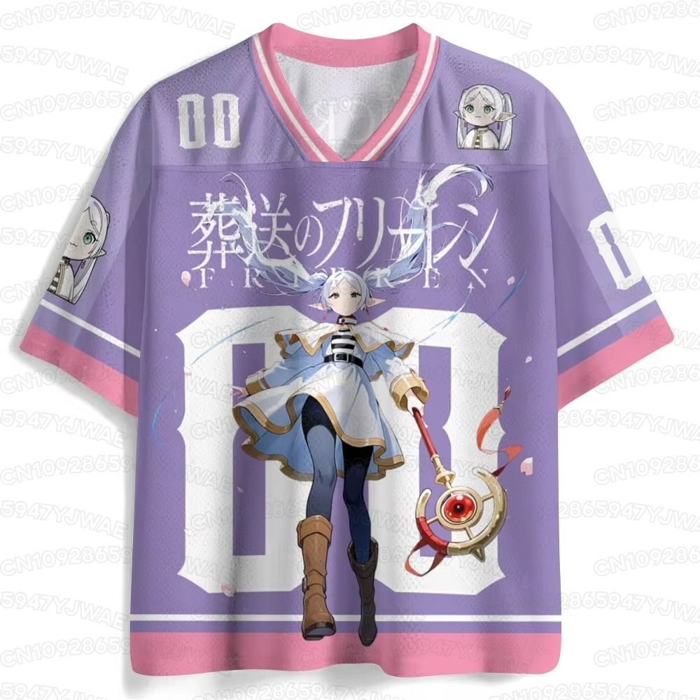 Frieren Anime Merchandise - T-shirt d'été pour femmes et hommes,
