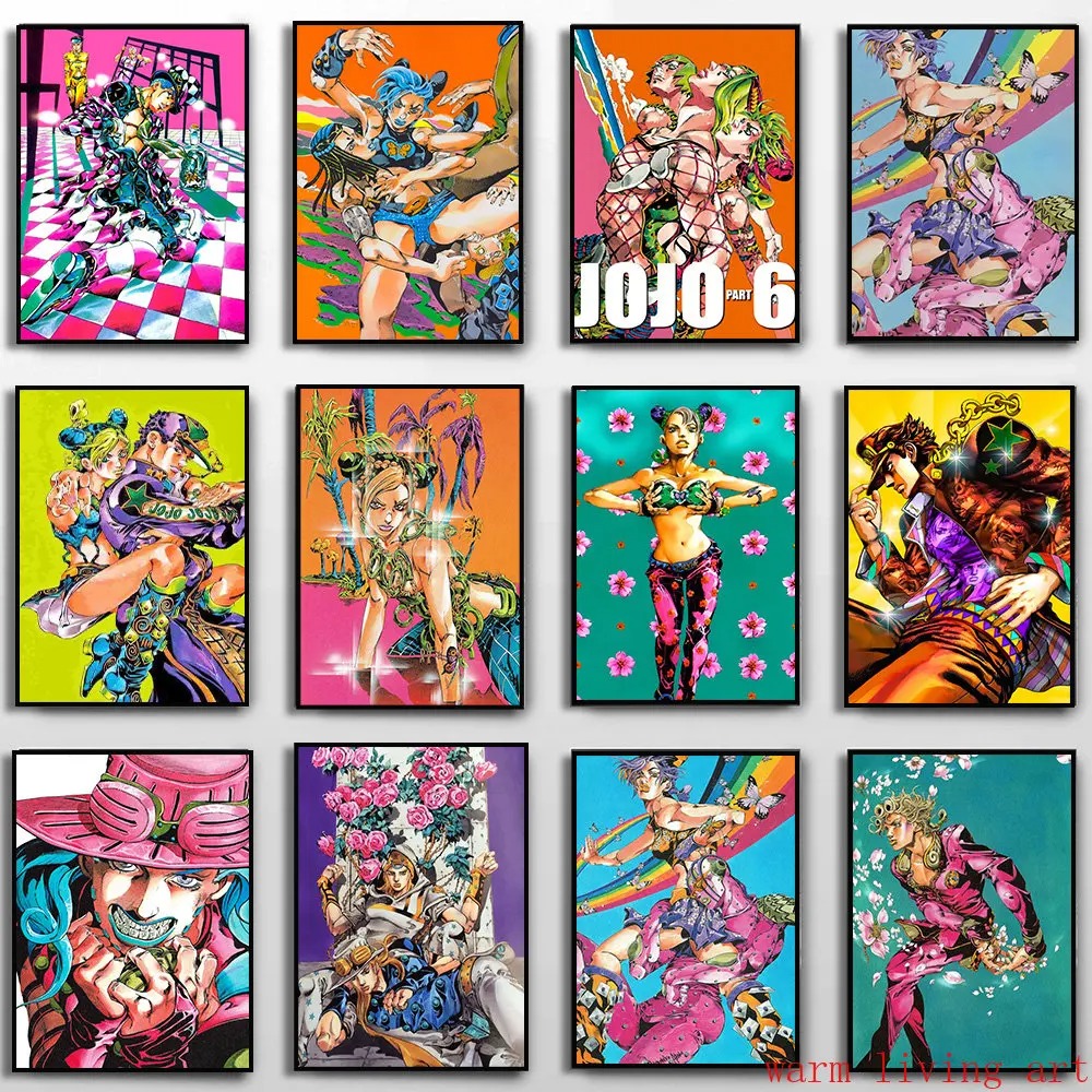 Jojo Anime Merchandise - Affiche de dessin animé classique, aventure