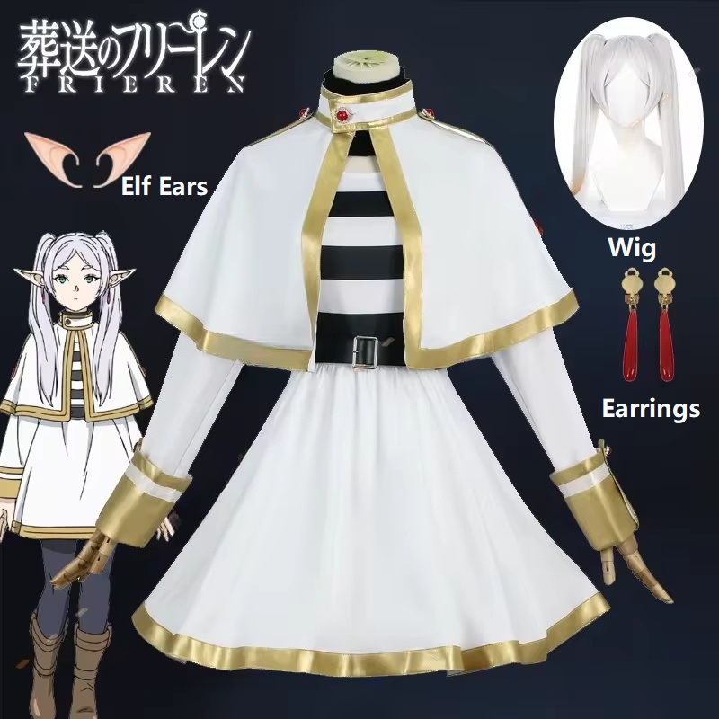 Frieren Anime Merchandise - Sousou No Frieren Cosplay Costume pour