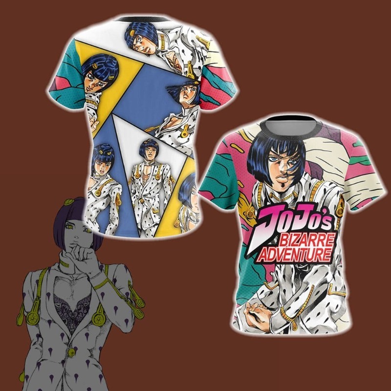 Jojo Anime Merchandise - Nouveau Maillot Thème JOJO Golden Wind
