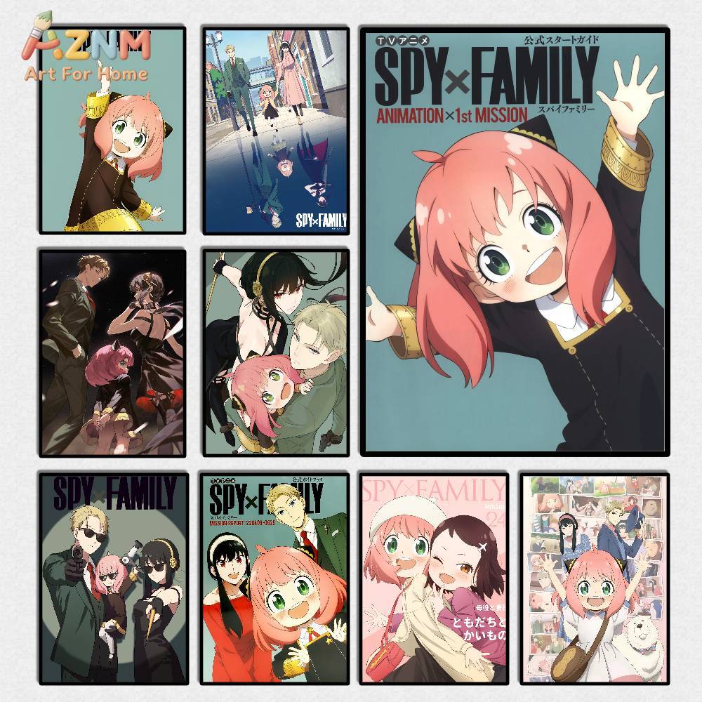 Anime Merchandise Posters - AZNM Spy x Family Anime Canvas