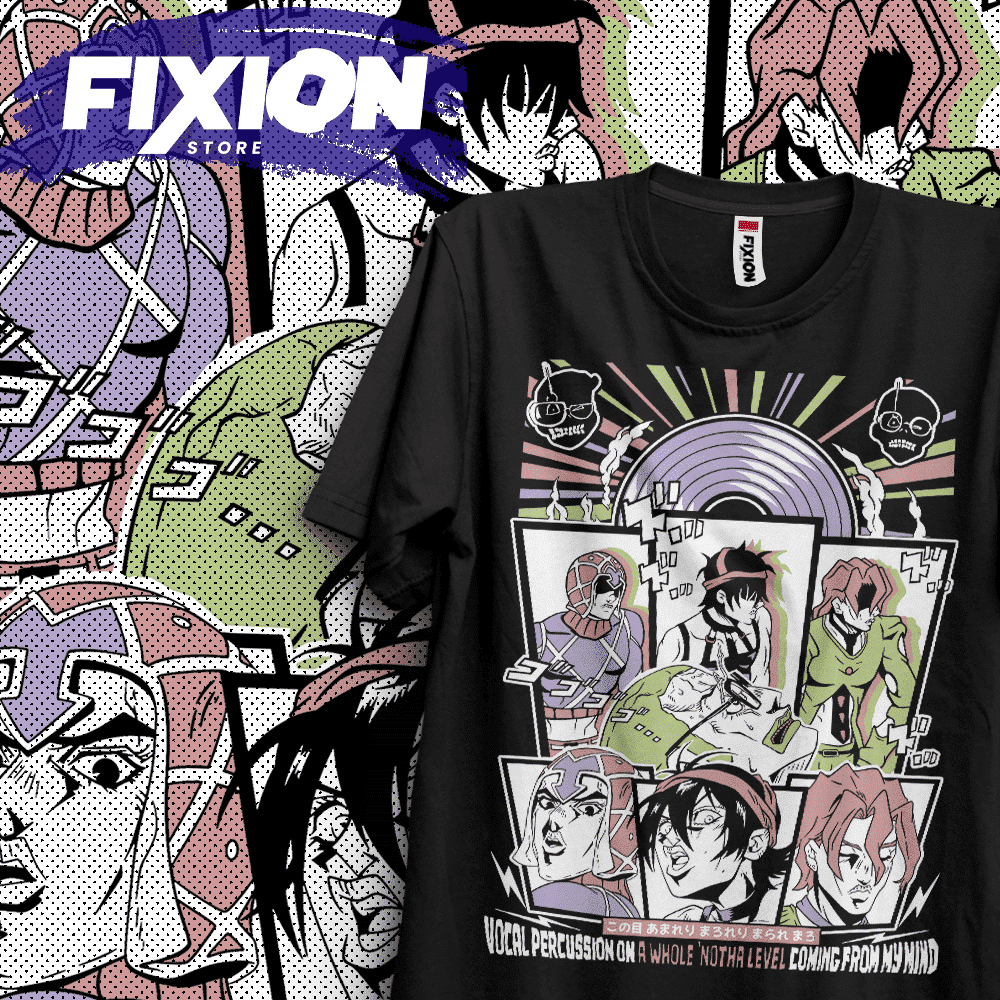 Jojo Anime Merchandise - JoCage Ives Arre Adventure-T-shirt Anime Dance,