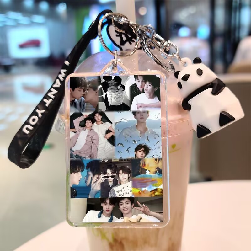 Anime Merchandise Keychains - Tian Xuning, porte-clés double face, photos