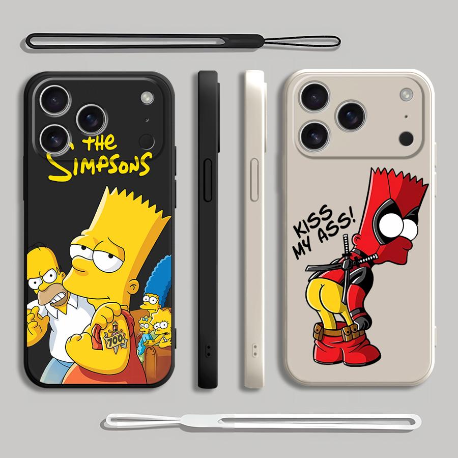 Coque de téléphone rouge Bart  - Lanyard Anime Logo avis et prix