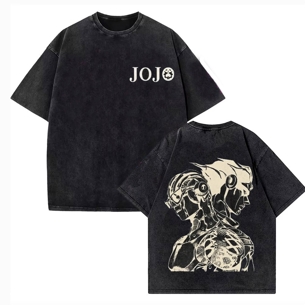 T-shirt vintage délavé pour ho - Jojo Anime Merchandise avis et prix