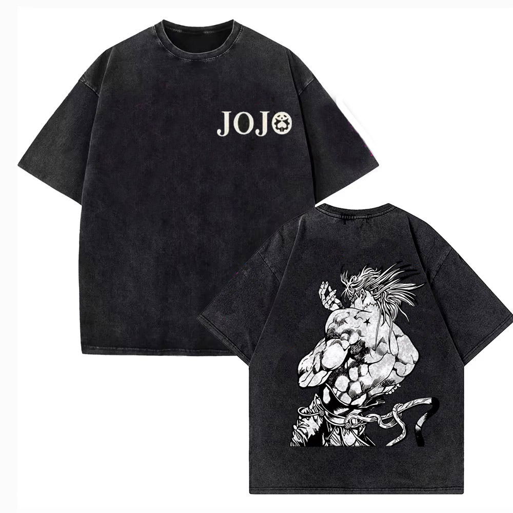 T-shirt vintage délavé pour ho - Jojo Anime Merchandise avis et prix