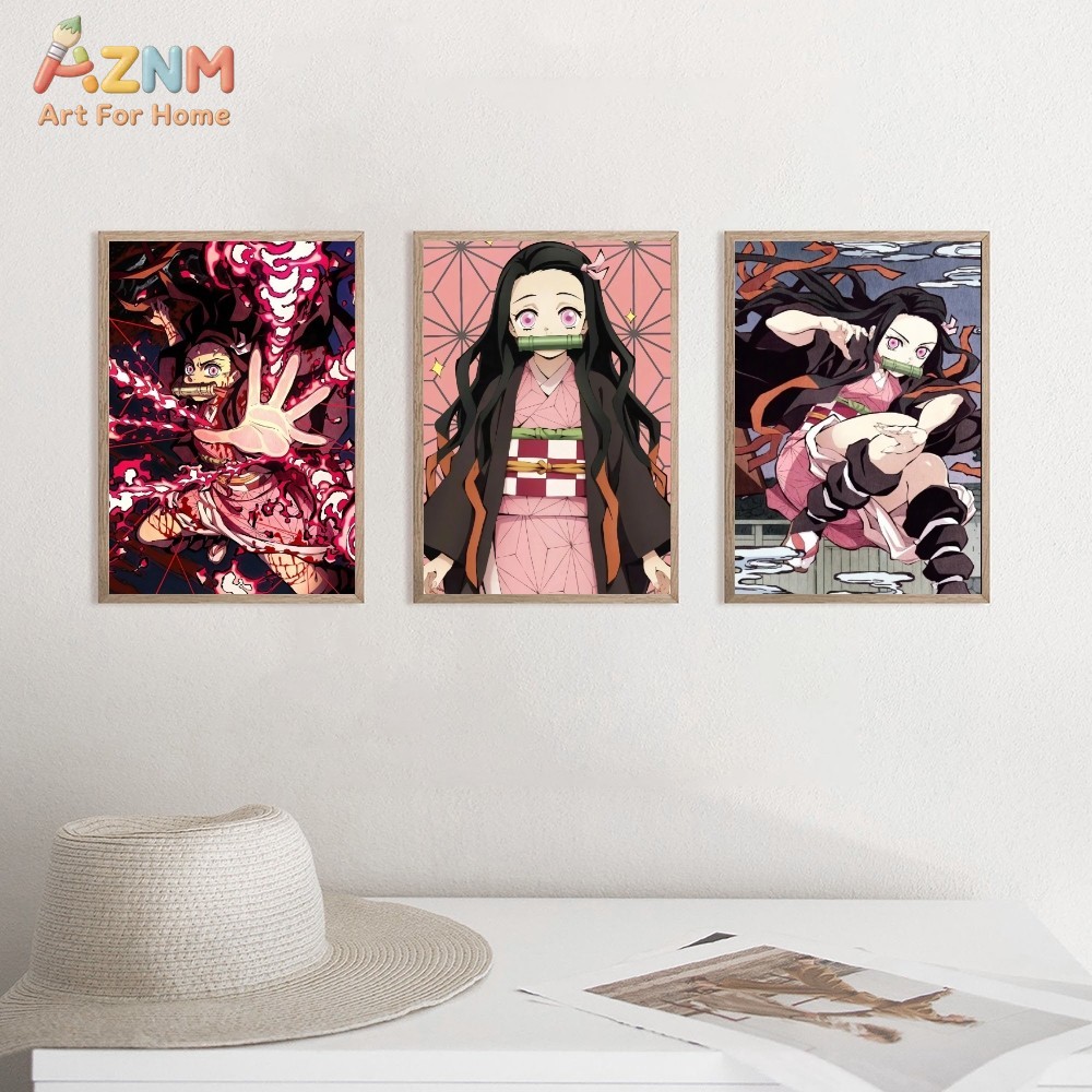 AZNM Demon Slayer Kamado Nezuk - Anime Merchandise Posters avis et prix