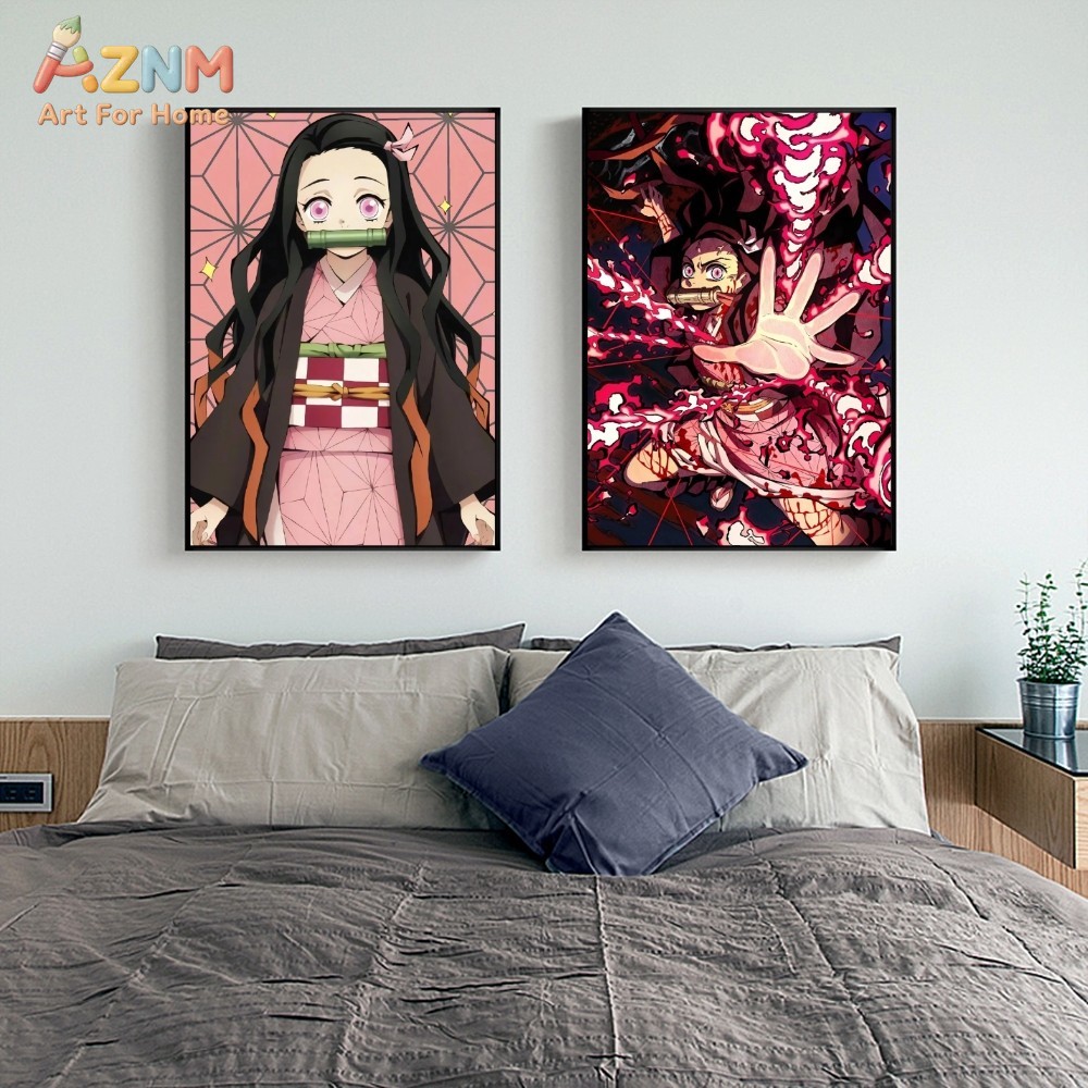 AZNM Demon Slayer Kamado Nezuk - Anime Merchandise Posters avis et prix