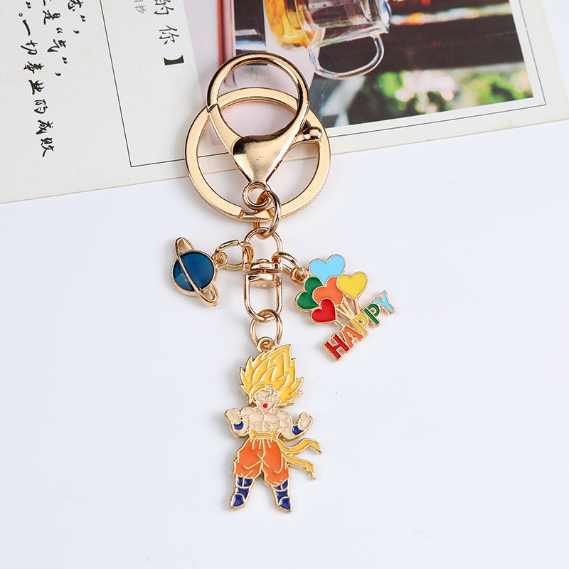 Nouveau Porte-clés en métal cr - Anime Merchandise Keychains avis et prix