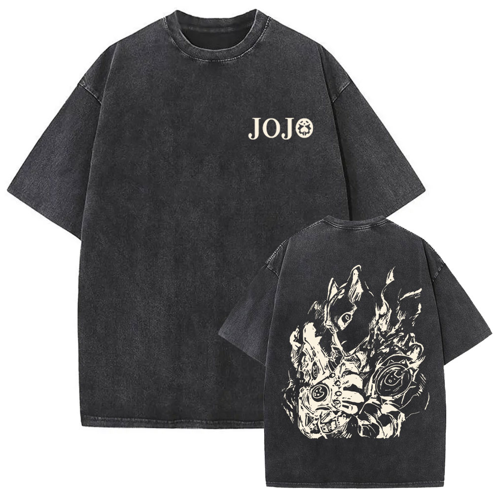 T-shirt Vintage Lavé Anime Joj - Jojo Anime Merchandise avis et prix