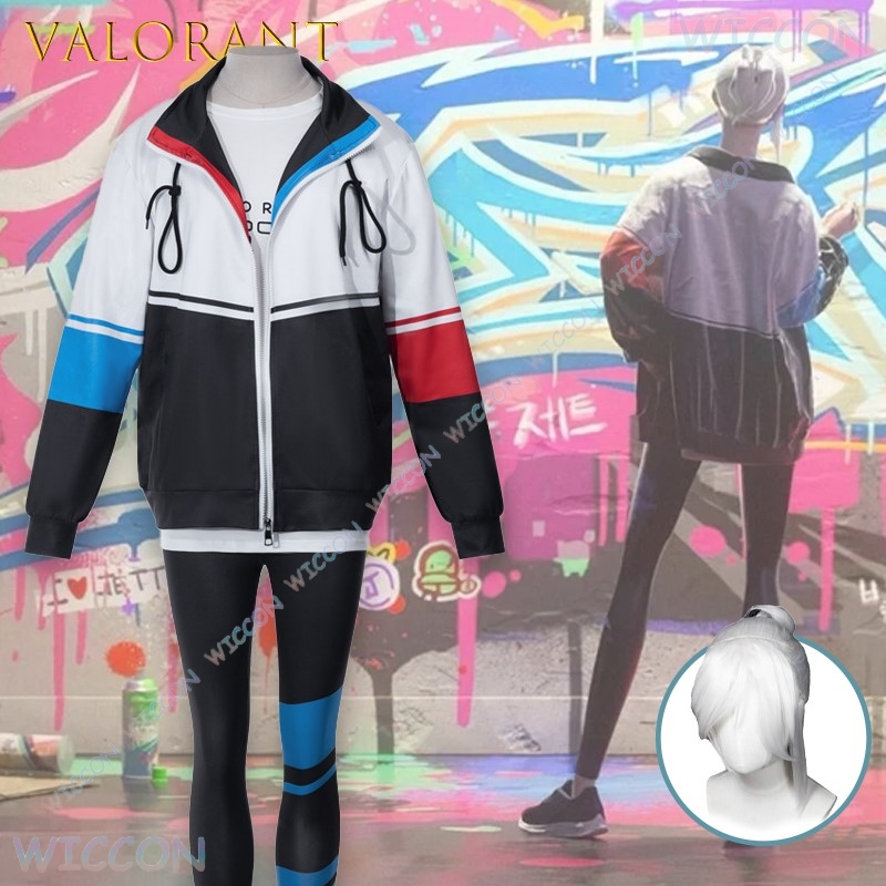 Valorant Jett Cosplay veste t- - Windbreaker Anime Merchandise avis et prix